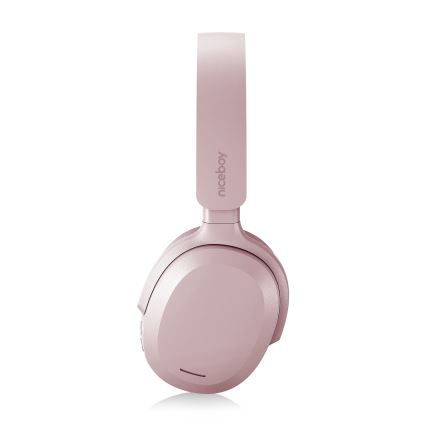 Niceboy Sora - Auriculares inalámbricos con micrófono, batería de 250 mAh, protección IPX4, color rosa