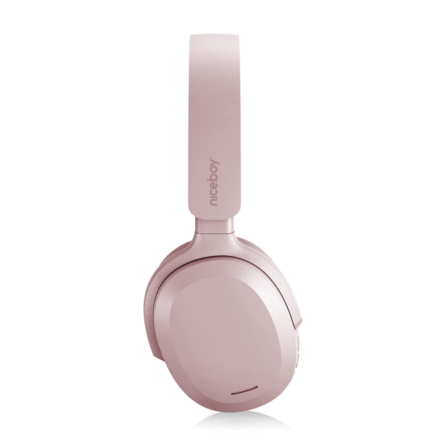 Niceboy Sora - Auriculares inalámbricos con micrófono, batería de 250 mAh, protección IPX4, color rosa