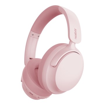 Niceboy Stellar - Auriculares inalámbricos con micrófono y ANC, 400 mAh, IPX4, color rosa