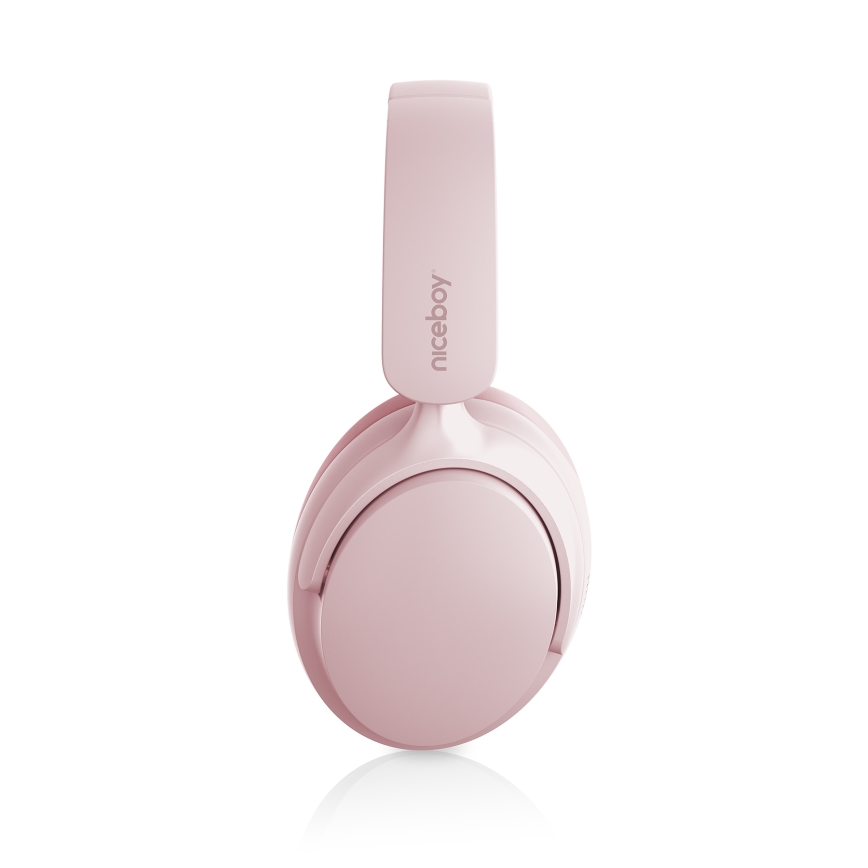 Niceboy Stellar - Auriculares inalámbricos con micrófono y ANC, 400 mAh, IPX4, color rosa