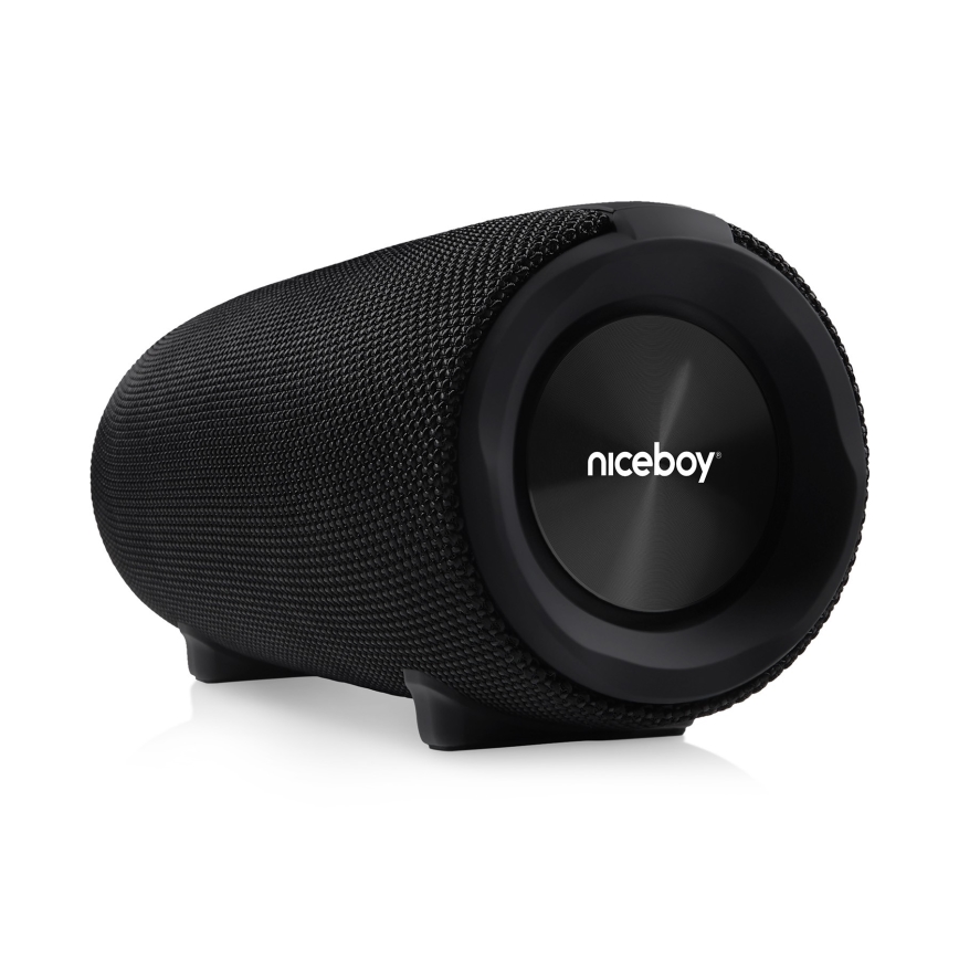Niceboy Titan 4 - Altavoz inalámbrico LED con micrófono y función de power bank 50W/4000 mAh IPX7 negro