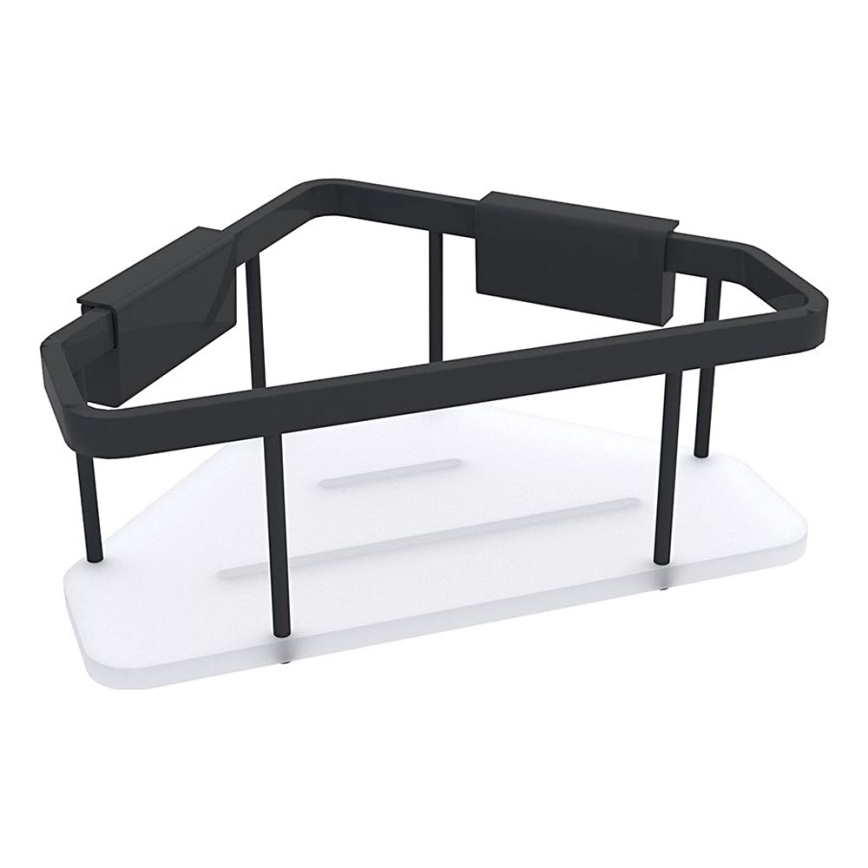 NIMCO Ki-14003-B-90 - Estante de pared de ducha KIBO negro mate/blanco