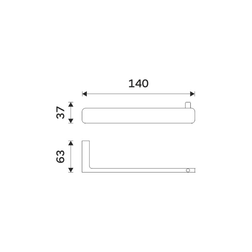 NIMCO MA 29055-26 - Portarrollos de papel higiénico MAYA cromo brillante