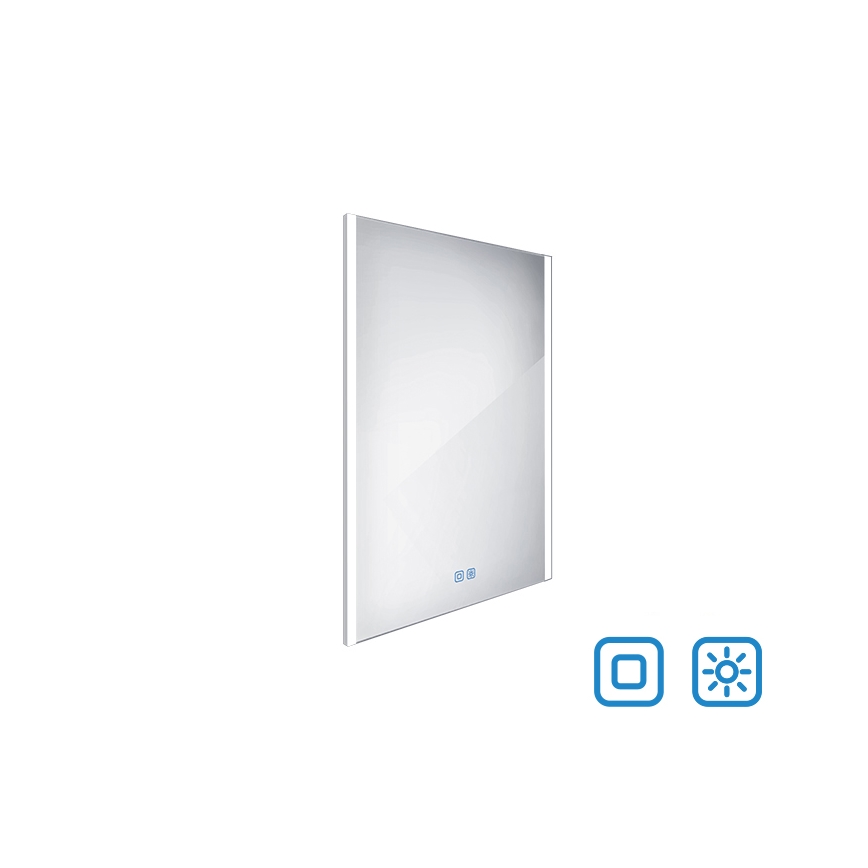 NIMCO ZP 11002VX - Espejo de baño LED regulable con retroiluminación LED/24W/230V 3000-6500K 80x60 cm IP44