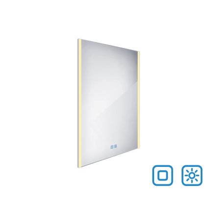 NIMCO ZP 11002VX - Espejo de baño LED regulable con retroiluminación LED/24W/230V 3000-6500K 80x60 cm IP44
