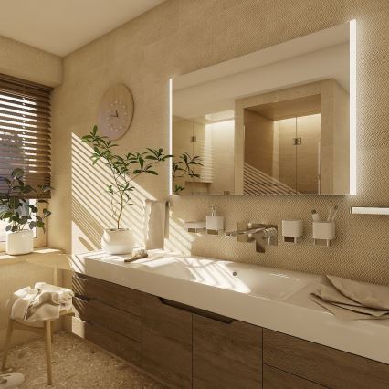 NIMCO ZP 11003 - Espejo de baño con retroiluminación LED/21W/230V 6500K 70x80 cm IP44