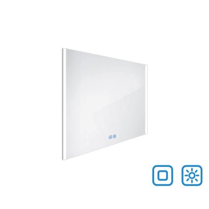 NIMCO ZP 11003V - Espejo de baño LED regulable con retroiluminación LED/21W/230V 3000-6500K 70x80 cm IP44