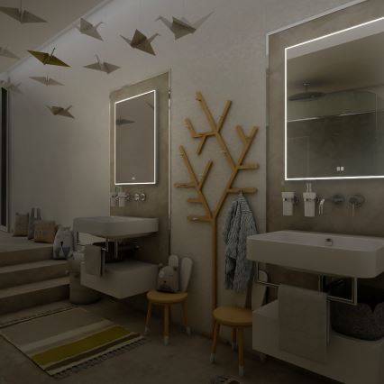 NIMCO ZP 13001VX - Espejo de baño retroiluminado LED atenuable LED/35W/230V 3000-6500K 70x50 cm IP44