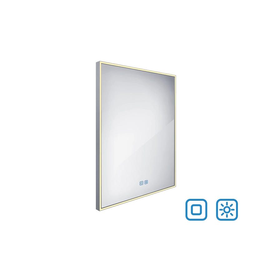 NIMCO ZP 13002VX - LED Espejo de baño retroiluminado regulable LED/41W/230V 3000-6500K 80x60 cm IP44