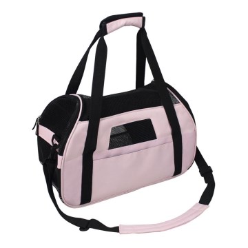 Nobleza - Bolsa de transporte para mascotas 43 cm rosa