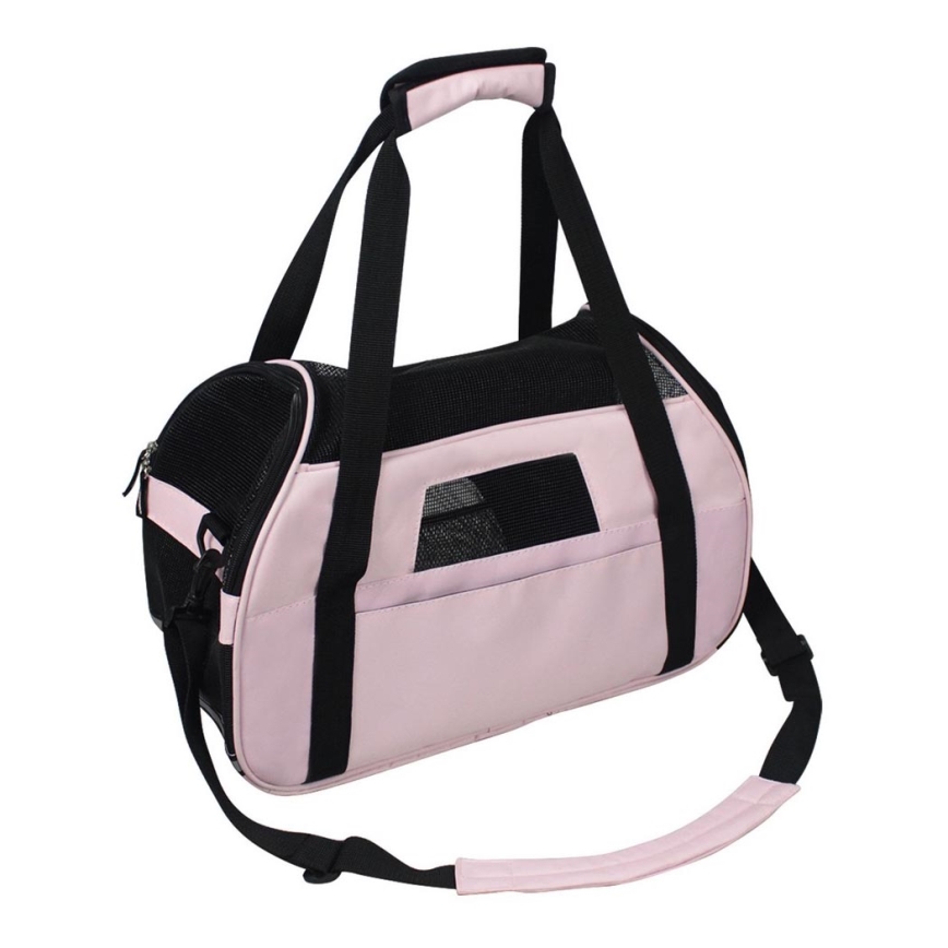 Nobleza - Bolsa de transporte para mascotas 43 cm rosa