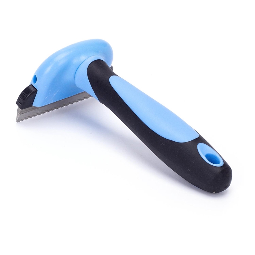 Nobleza - Cepillo para perros y gatos azul 7 cm