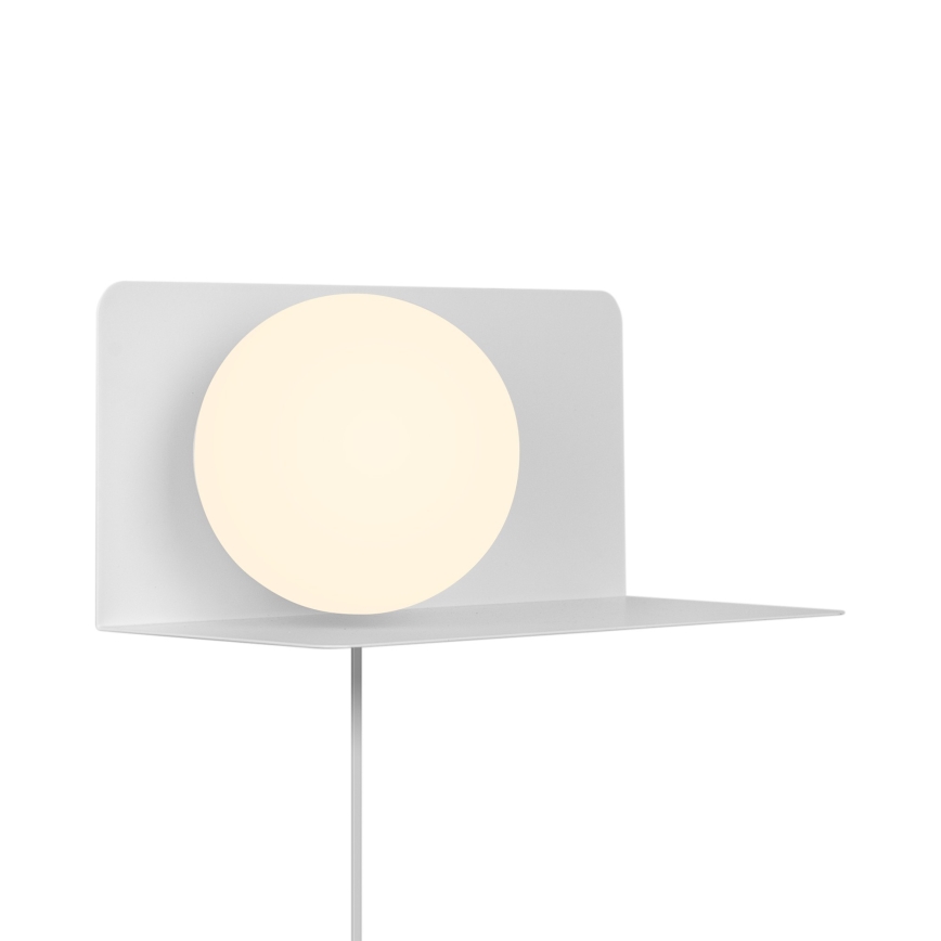 Nordlux - Aplique con estante LILIBETH 1xE14/25W/230V blanco