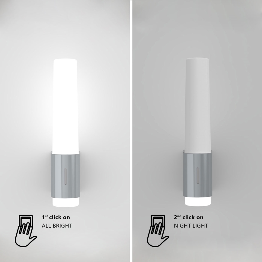 Nordlux - Aplique de baño LED regulable HELVA LED/6,8W/230V IP44