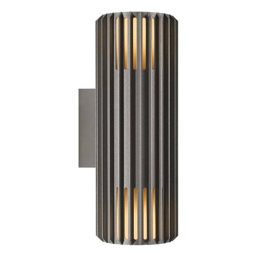 Nordlux - Aplique de exterior ALUDRA 2xE27/15W/230V IP54 antracita