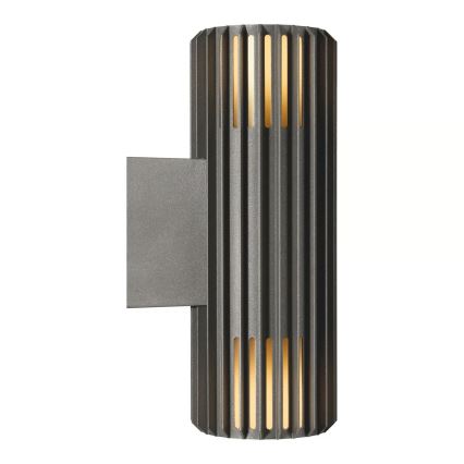 Nordlux - Aplique de exterior ALUDRA 2xE27/15W/230V IP54 antracita