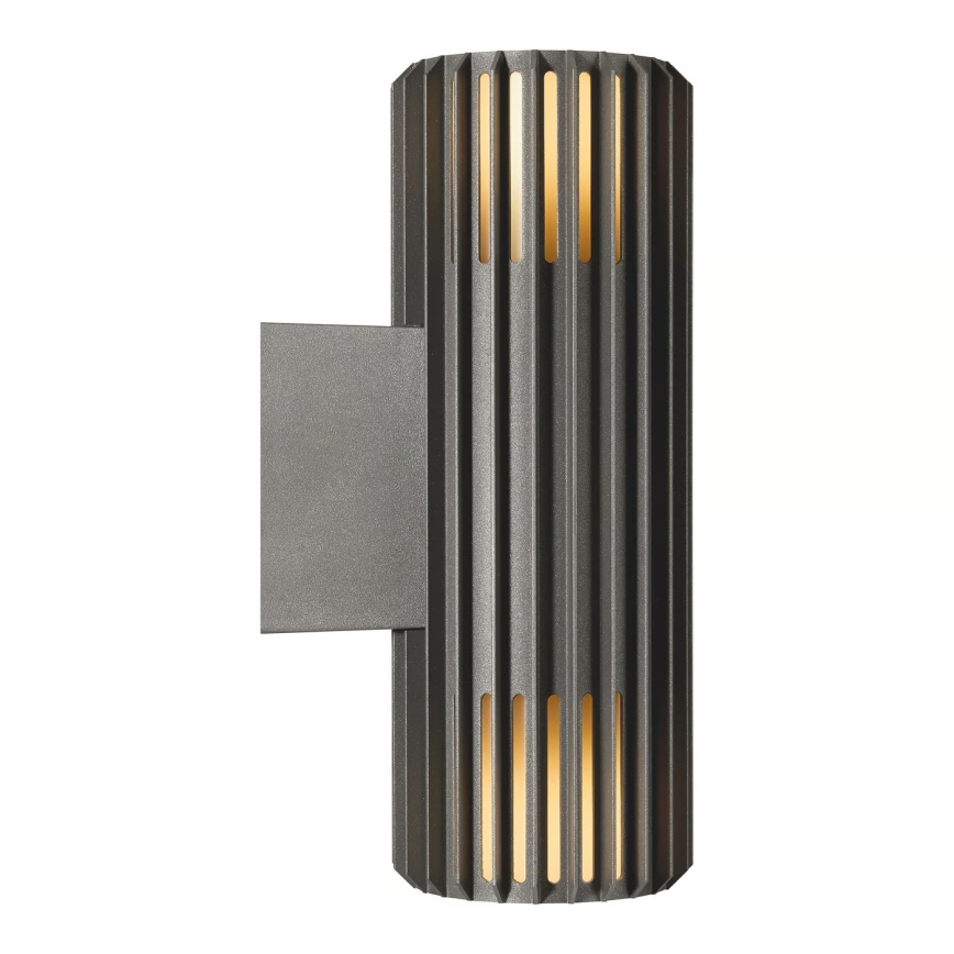 Nordlux - Aplique de exterior ALUDRA 2xE27/15W/230V IP54 antracita