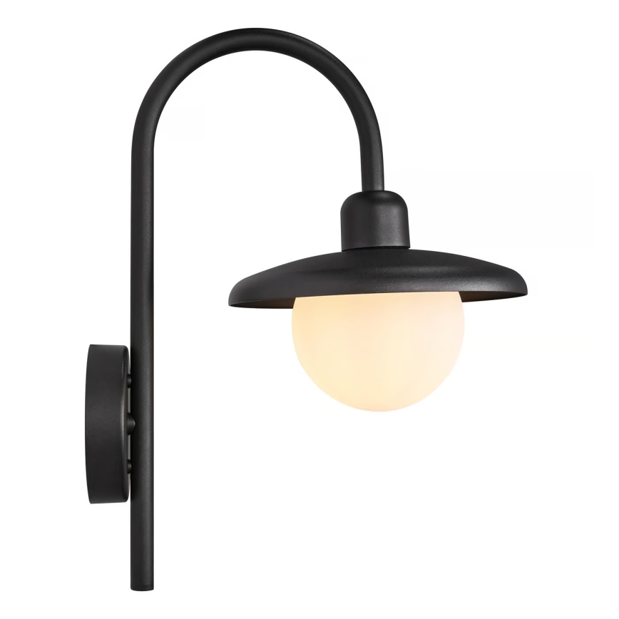Nordlux - Aplique de exterior BERLO 1xE27/10W/230V IP44 negro