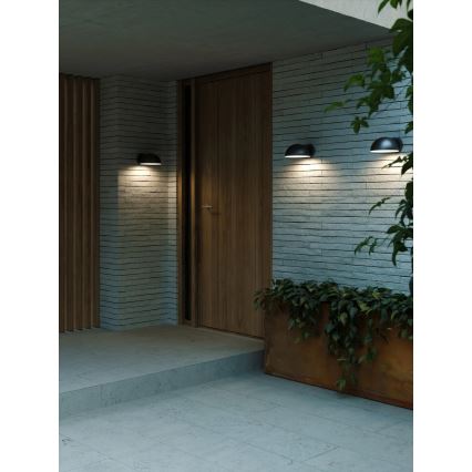 Nordlux - Aplique de exterior CLARSO 1xE27/10W/230V IP44 negro