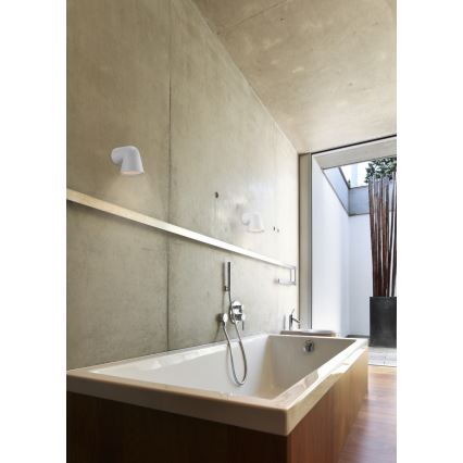 Nordlux - Aplique de exterior FRONT 1xGU10/28W/230V IP44 blanco