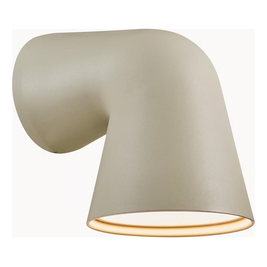 Nordlux - Aplique de exterior FRONT 1xGU10/28W/230V IP44 color crema