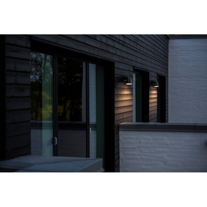 Nordlux - Aplique de exterior FRONT 1xGU10/28W/230V IP44 negro