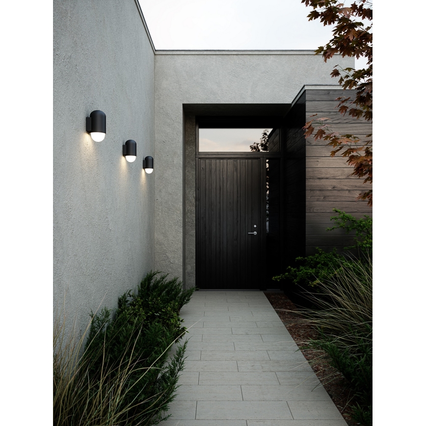 Nordlux - Aplique de exterior HEKA 1xE27/60W/230V IP54 negro