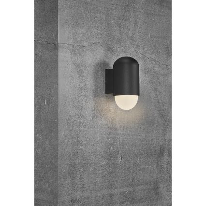 Nordlux - Aplique de exterior HEKA 1xE27/60W/230V IP54 negro