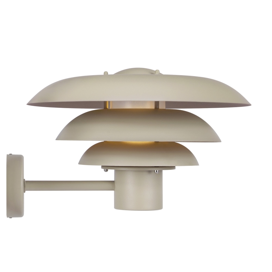 Nordlux - Aplique de exterior KURNOS 1xE27/20W/230V IP54 beige