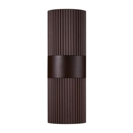 Nordlux - Aplique de exterior KYKLOP 2xGU10/25W/230V IP54 marrón