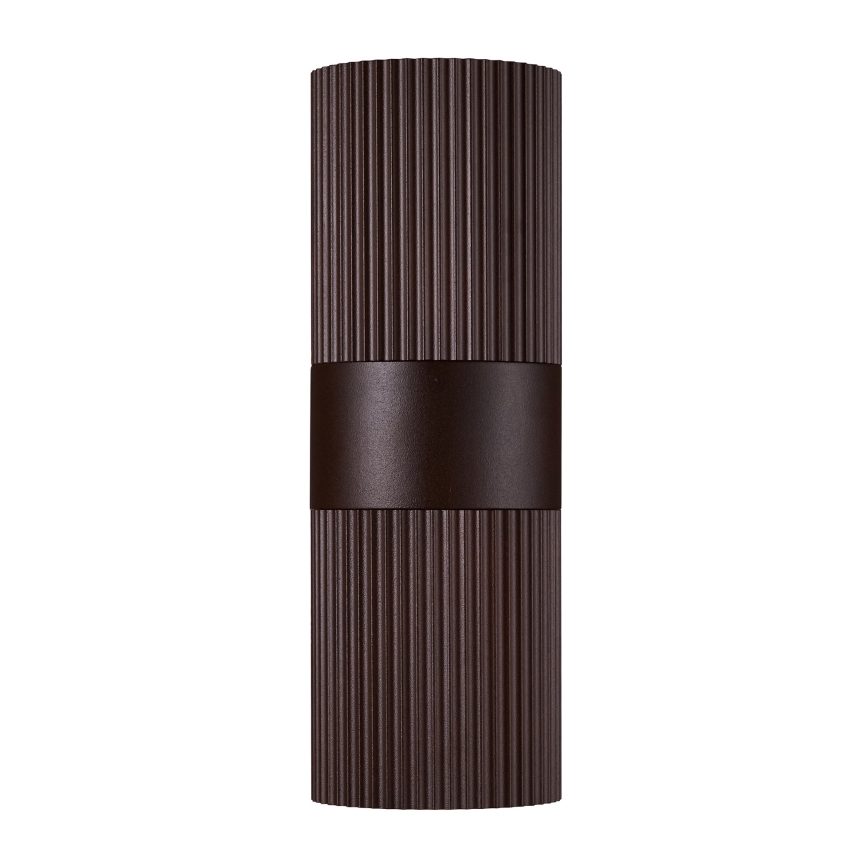 Nordlux - Aplique de exterior KYKLOP 2xGU10/25W/230V IP54 marrón