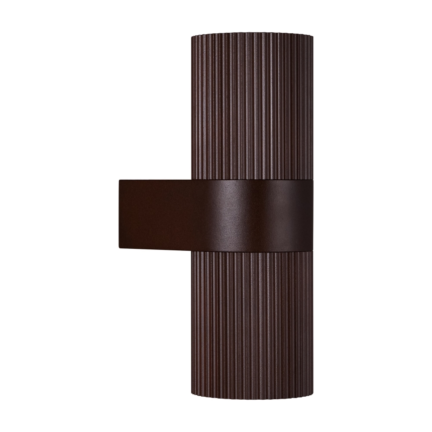 Nordlux - Aplique de exterior KYKLOP 2xGU10/25W/230V IP54 marrón