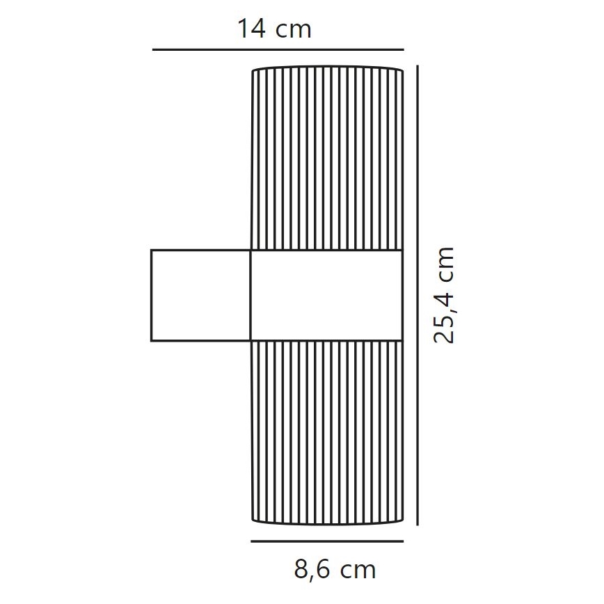 Nordlux - Aplique de exterior KYKLOP 2xGU10/25W/230V IP54 marrón
