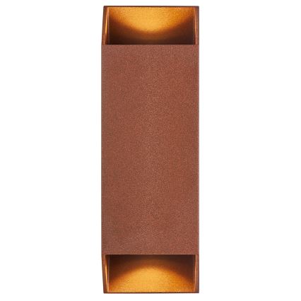 Nordlux - Aplique de exterior NICO 2xGU10/25W/230V IP54 marrón
