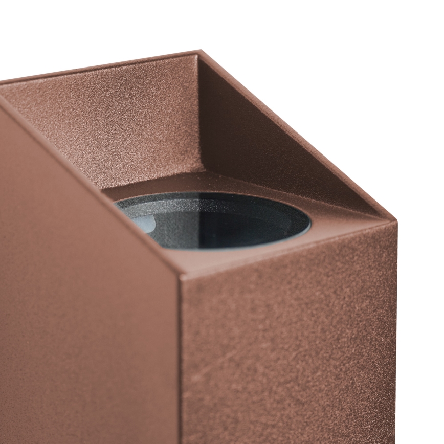 Nordlux - Aplique de exterior NICO 2xGU10/25W/230V IP54 marrón