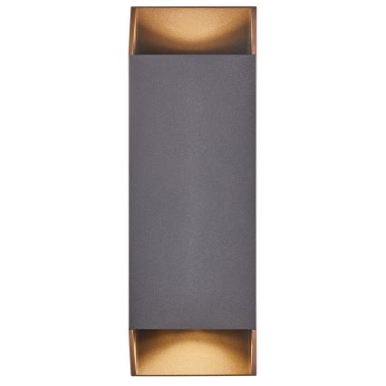 Nordlux - Aplique de exterior NICO 2xGU10/35W/230V IP54 antracita