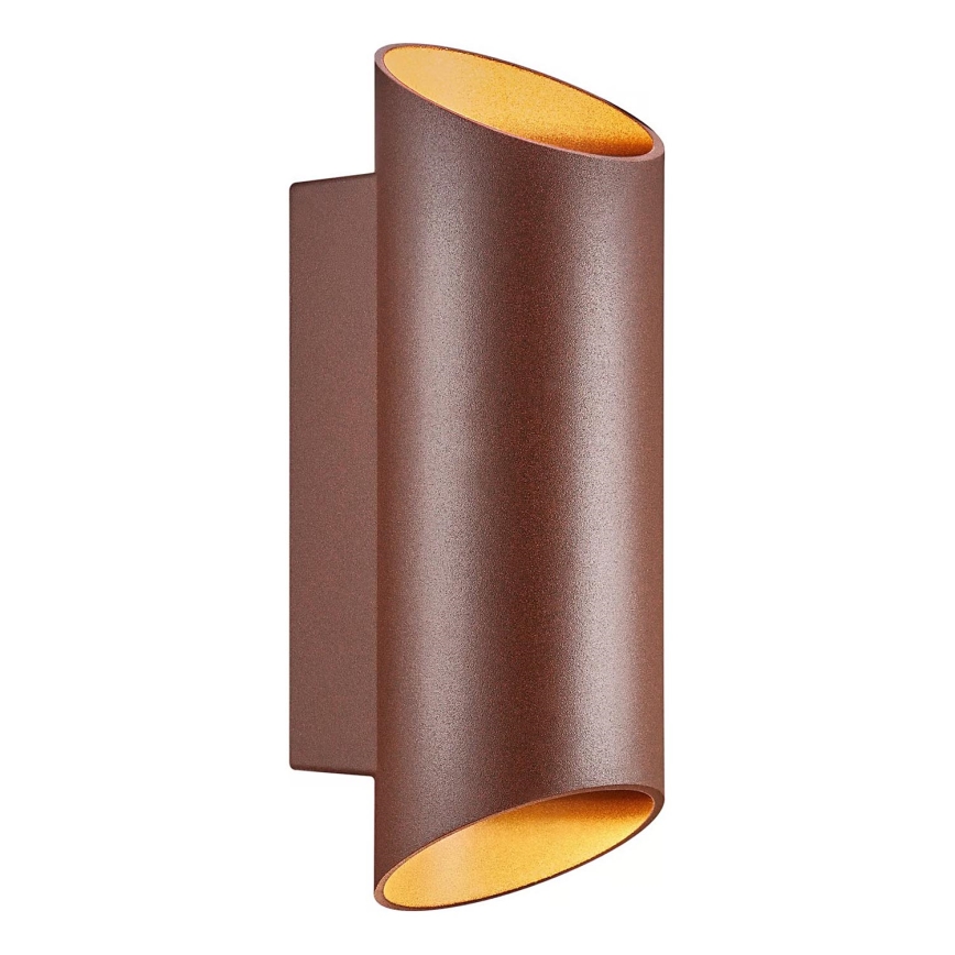Nordlux - Aplique de exterior NICO 2xGU10/35W/230V IP54 marrón