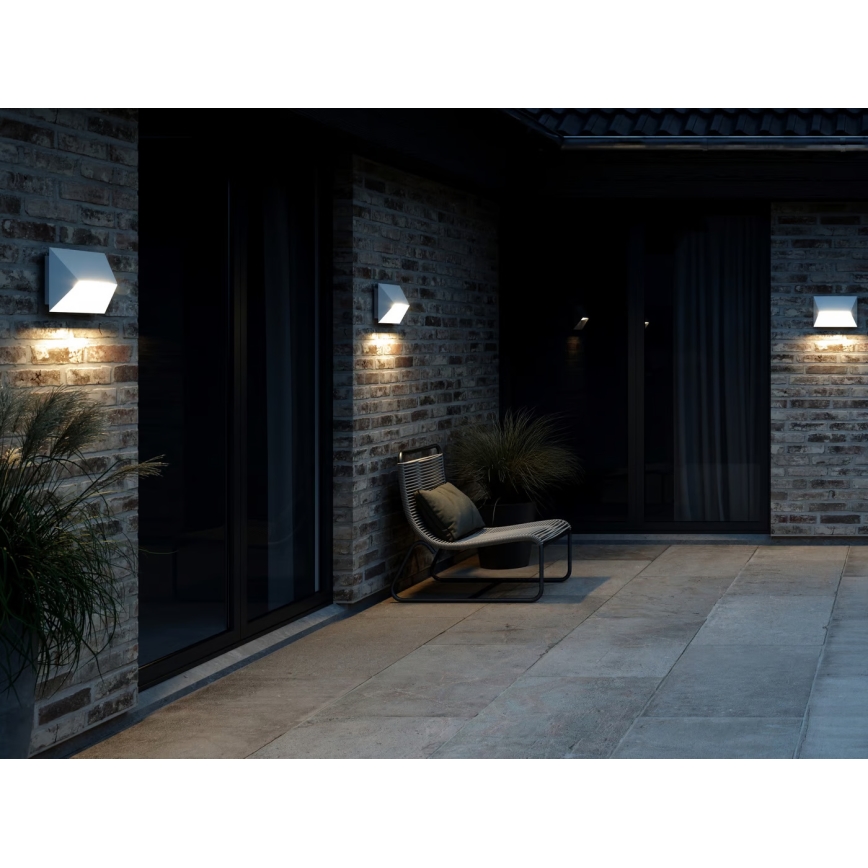 Nordlux - Aplique de exterior PONTIO 2xGU10/25W/230V IP54 blanco