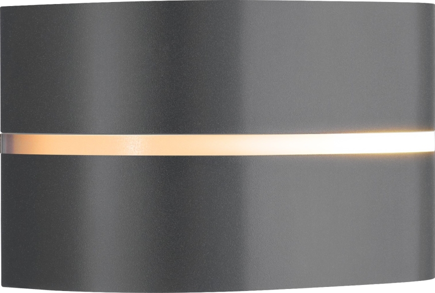 Nordlux - Aplique de exterior SIBELIS 1xE27/10W/230V IP44 antracita