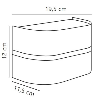 Nordlux - Aplique de exterior SIBELIS 1xE27/10W/230V IP44 antracita