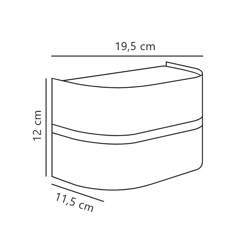Nordlux - Aplique de exterior SIBELIS 1xE27/10W/230V IP44 antracita