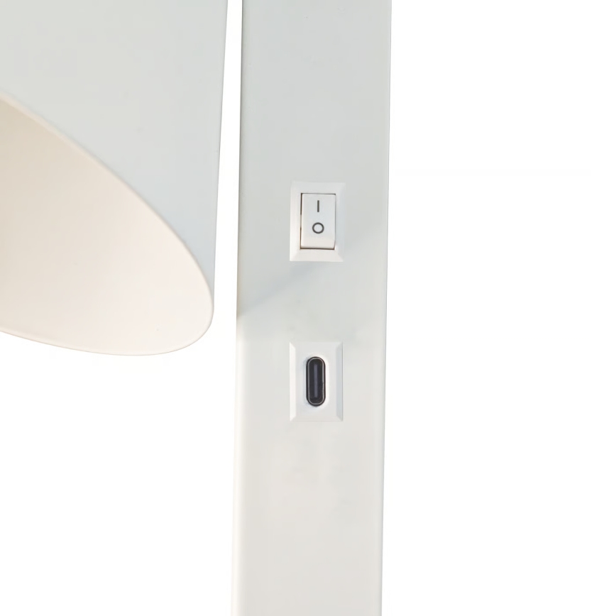 Nordlux - Aplique de pared con USB WILMER 1xE14/40W/230V blanco