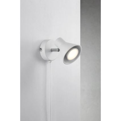 Nordlux - Aplique de pared EIK 1xGU10/35W/230V blanco