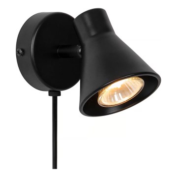 Nordlux - Aplique de pared EIK 1xGU10/35W/230V negro