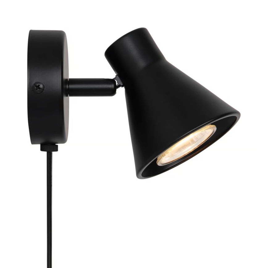 Nordlux - Aplique de pared EIK 1xGU10/35W/230V negro