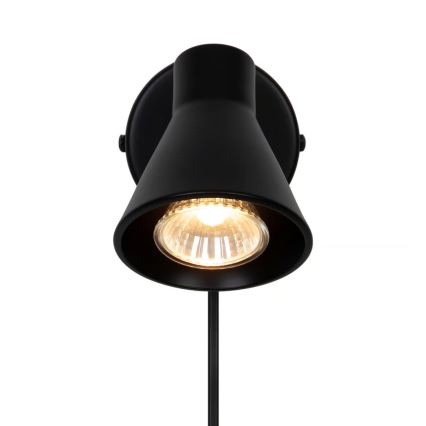 Nordlux - Aplique de pared EIK 1xGU10/35W/230V negro