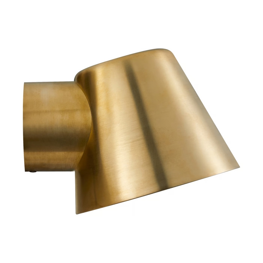 Nordlux - Aplique de pared exterior ALERIA 1xGU10/35W/230V IP44 latón