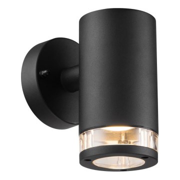 Nordlux - Aplique de pared exterior BIRK 1xGU10/28W/230V IP44 negro