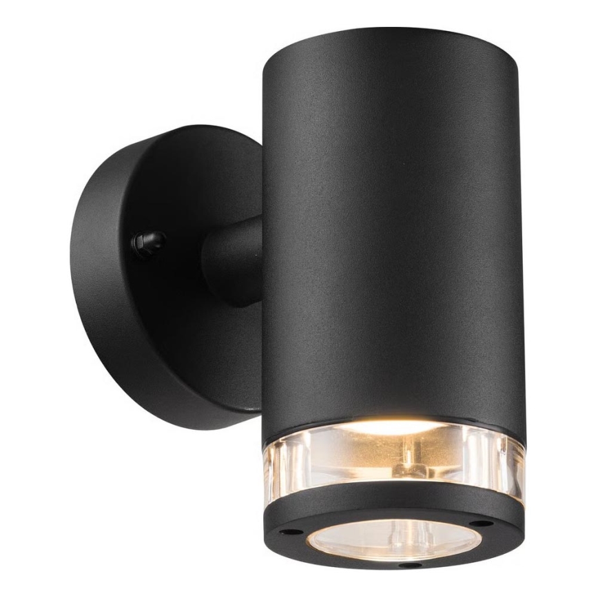 Nordlux - Aplique de pared exterior BIRK 1xGU10/28W/230V IP44 negro