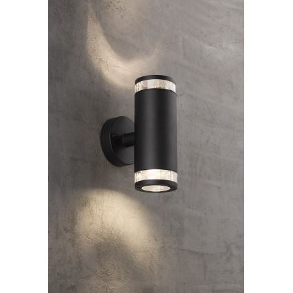 Nordlux - Aplique de pared exterior BIRK 2xGU10/28W/230V IP44